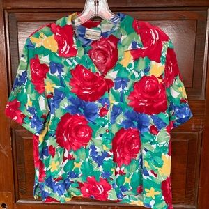 VTG Napa Valley Floral Crop Top